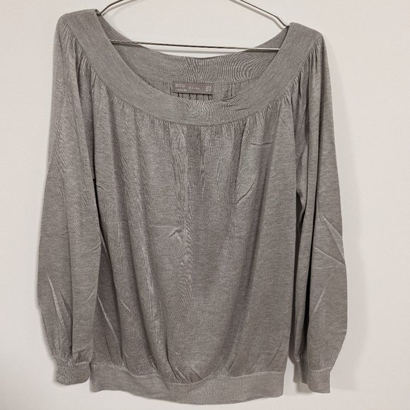 Zara Boatneck Top, Grey, Women's M - Picture 1 of 4